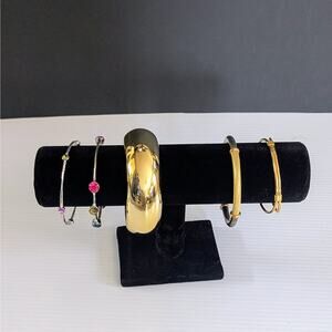 Vintage Mixed Metal Bracelet Lot – 5 Pieces